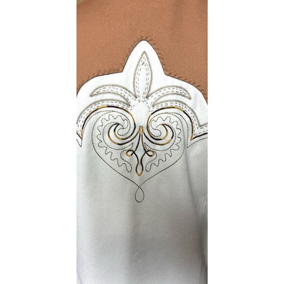 Vtg Scully Sz XS Pearl Snap LS Embroidered Embellished Shirt - Picture 6 of 11